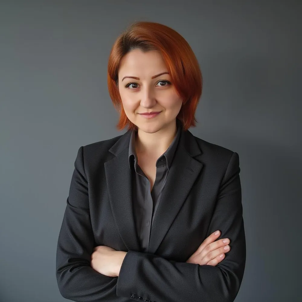 Julia Hückmann mit verschränkten Armen